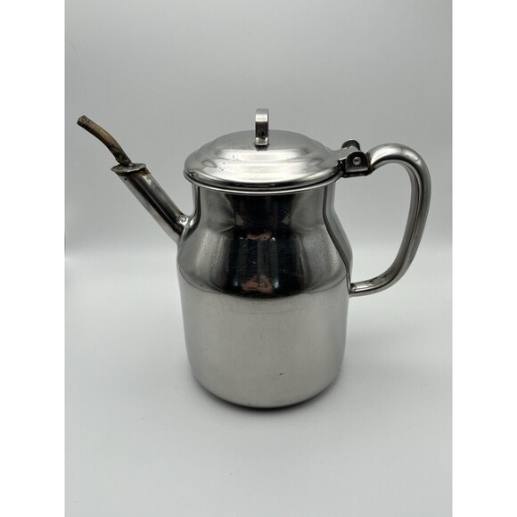 Vintage Polar Stainless Steel 18-8 S-100 Teapot/Coffee Pot 12-56 1950s - Picture 3 of 5